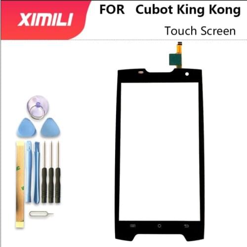 For Cubot King Kong Digitizer Touch Panel Glass Lens Sensor Free Tools+Adhesive Kingkong Replacement Par Touch Screen