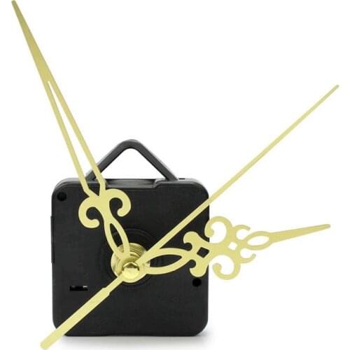 Silent Wall Quartz Clock Movement Set Diy Precision Black Mute Watch Gold Hands Tool Accessories Replacement Repair Mechani