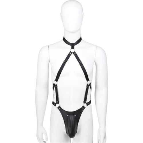 Skinny Leather Clothes Mens Clothing Three-point Steel Tube Performance Clothing