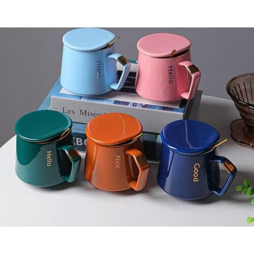 Vintage Coffee Mug Unique Japanese Retro Style Ceramic Cups Kiln Change Clay Breakfast Cup Creative Gift For Friends Drinkware
