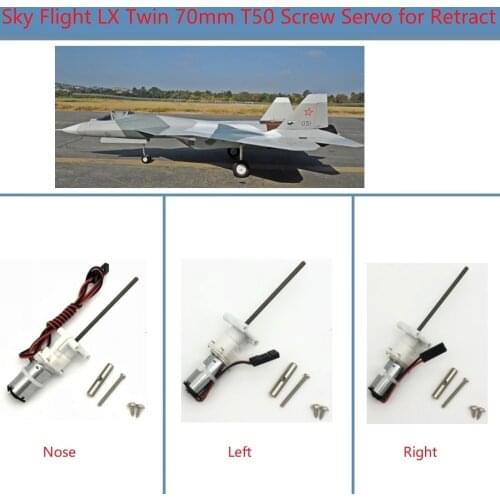 Screw Servo for Retract for Sky flight Hobby LX model RC Twin 70mm EDF Plane Jet T50