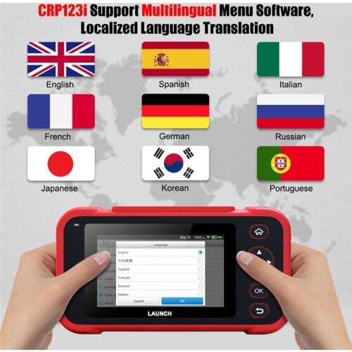 X431 CRP123i OBD2 Car Scanner 4 System Detector ABS/SRS Diagnostic Instrument