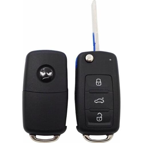 Xinyuexin 2/3 Button Flip Remote Car Key Shell for VW Polo Golf MK6 Tiguan Touareg 202AD for Skoda Rapid Octavia for SEAT Leon
