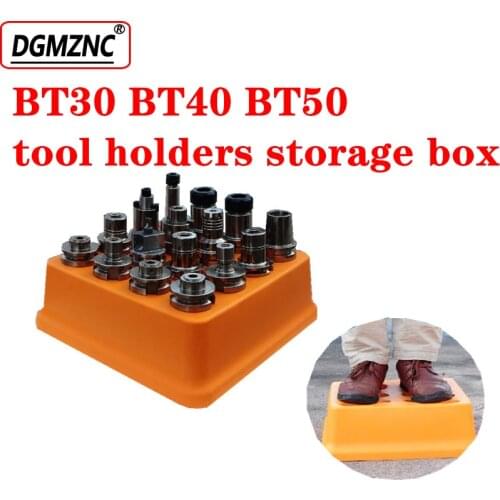 Storage box BT30 BT40 Tool Holder case bt30 bt40 bt50 tool holder collection Plastic case for cnc machine parts