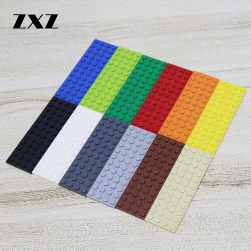 10PCS MOC Castles Accessory Plate 4X12 Dots Building Blocks DIY Models Assemble 3029 Boys Christmas Building Toys in Baseplates