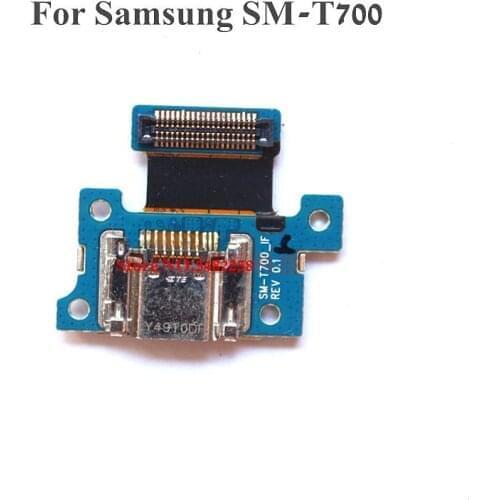 10 pcs/Lot Original USB Charging Dock Port Flex cable For Samsung T700 SM-T700 Charger plug board Replacement Parts