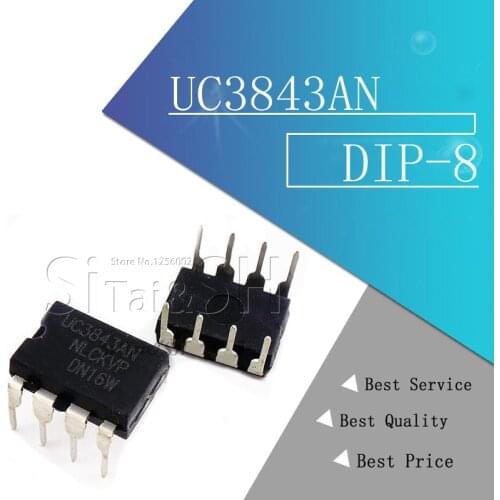 10PCS UC3843AN DIP8 UC3843A DIP UC3843 3843AN DIP-8 UC3843B UC3843 new and original IC