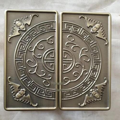 Antique bronze color semi circular solid door handles for hotel entrance glass /wooden/aluminum door handles 400mm