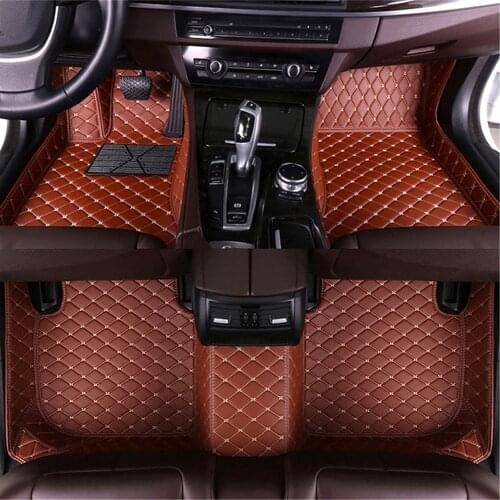 Custom Car Floor Mats For GREELY Emgrand EC7 LC X7 GX7 Leather Waterproof Foot Pads Auto Interior Accessories 4 Seasons