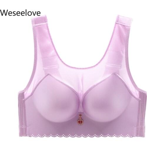 Push Up Bra Without Underwear 2020 New Summer Plus Size Bras 115DE 120DE Bra Comfortable Bralette Soutien Gorge Femme E109-3