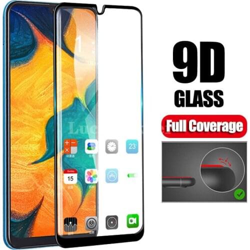 9d Tempered Glass Phone Case on For Samsung Galaxy A10 A20e A30 A40 A40s A50 A60 A70 A80 A90 full Cover Accessories Coque film