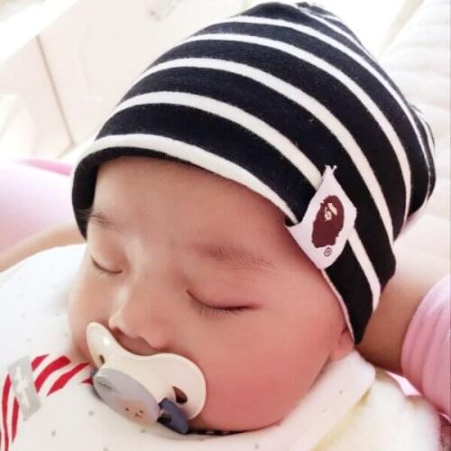 Baby Hat Cotton Printing Caps For Baby Boy Girl Infant Beanie Hat Spring Autumn Winter Childrens Hats Caps Striped