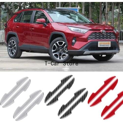 For Toyota C-hr CAMRY Corolla FJ Cruiser Prius RAV4 Yaris Car Side Door Edge Guard Bumper Trim Protector Carbon Fiber Stickers