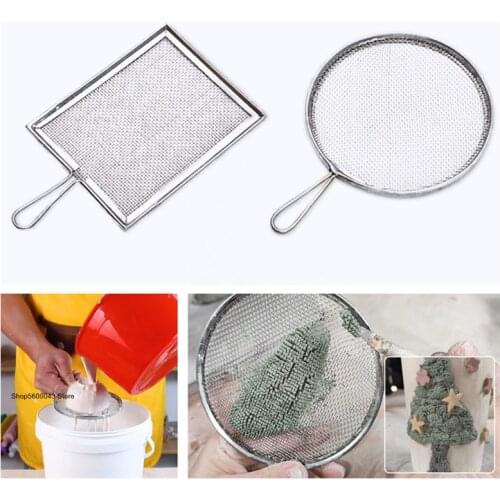 Pottery Tools Filter Mesh Sieve with Handle Glaze Sieve Mud Pottery Glaze Impurity Filter Pottery Clay Mud Soil Powder Filter