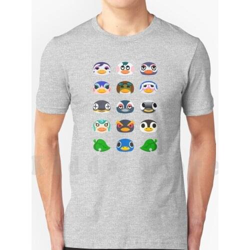 Animal Penguin Icons T Shirt Cotton Men Diy Print Cool Tee Aurora Boomer Cube Flo Friga Gwen Hopper Iggly Puck Roald Sprinkle