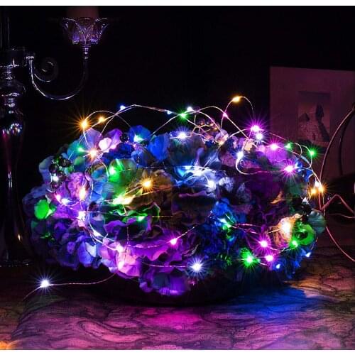 2m 5m 10m USB LED String Lights 5V Copper Lights Silver Wire Waterproof Fairy Light Garland Decoration for Christmas Wedding