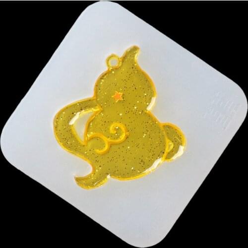 Gourd Pendant Necklace Beads Casting Crystal Molds Clear Epoxy Silicone Resin Liquid Mold DIY Jewelry Making Craft Tool