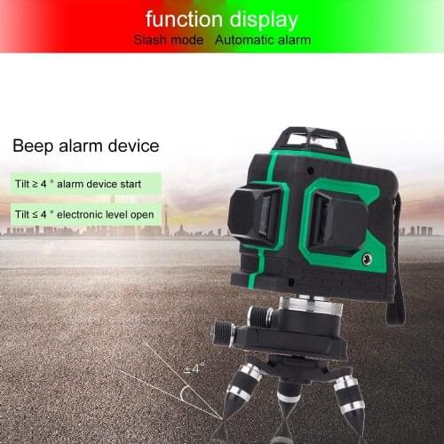 Level Meter 8 Line Red Laser 3D 12 Line LD Green Laser Self Leveling Outdoor Indoor Slash Horizontal Vertical Cross Aluminum Box