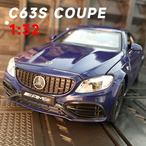 Hot Selling 1:32 Alloy Car Model MERCEDES-BENZ C63S AMG Coupe Sportcar Diecast Metal Vehicle Collection Gifts for Children Toys