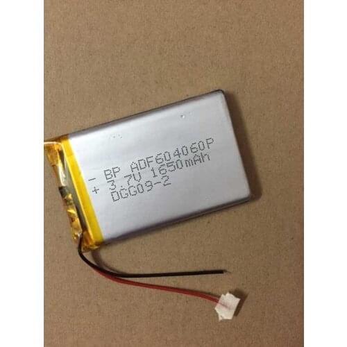 Mail 3.7V polymer lithium battery, 604060P 1650mAh, GPS card, speaker, mobile phone battery Rechargeable Li-ion Cell