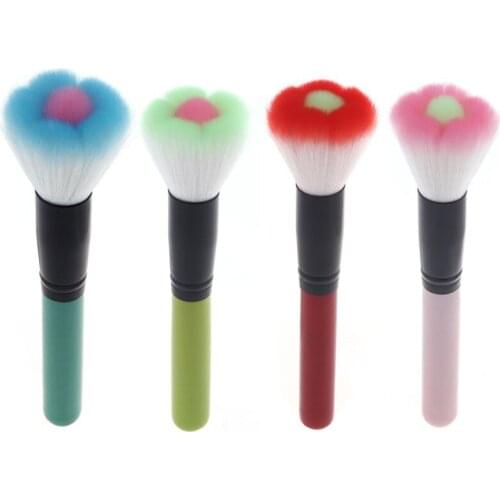 Handle Type Kabuki Makeup Tool Multifunctional Cosmetic Brush Blue