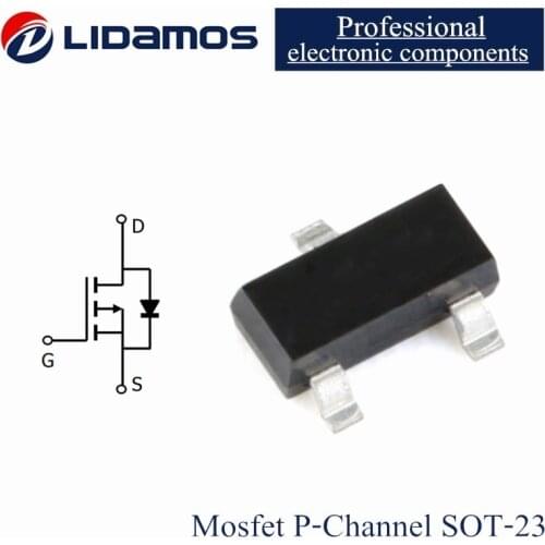 200PCS MOSFET P-Channel FDN306P 306 FDV045P20L FDN342P 342 FDN340P 340 FDN336P 336 FDN338P 338 SOT23 12V 20V 30V High Quality