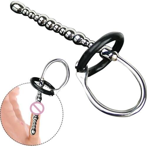 Male Chastity Device Metal Urethral Sounding Tube Catheter Plugging Plugs Penis Dilator Male Men Gay Masturbator For Women