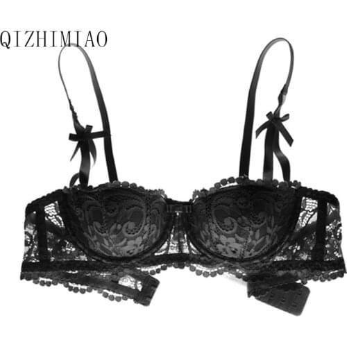 New Design Sexy lace Comfortable bra half a cup thin cotton women lingerie нижнее белье женское