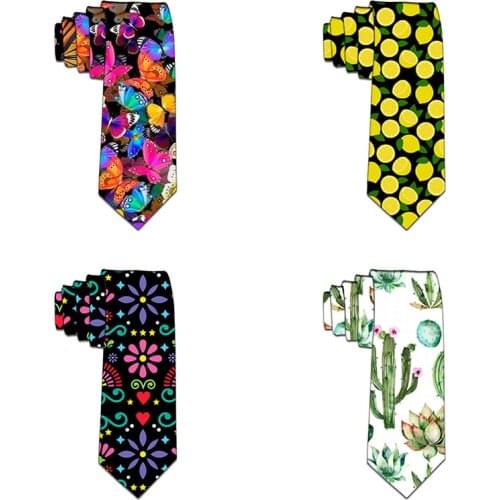 New Fashion Neckties Classic Mens 3D Printed Wedding Ties Men Colorful Tie Funny Neck Ties For Men Party Accessories 5LD47