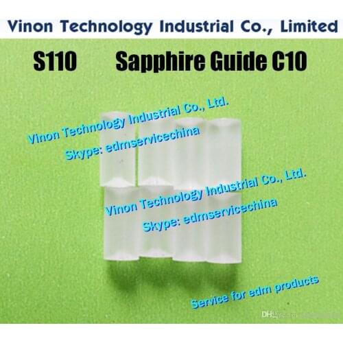 Ø0.8mm S110 edm Sapphire guide type C-10 3110135, Sub Guide Upper 0205799,MW420576B,H487028 for Sodic AQ,AD,AG FJ type Guide C10
