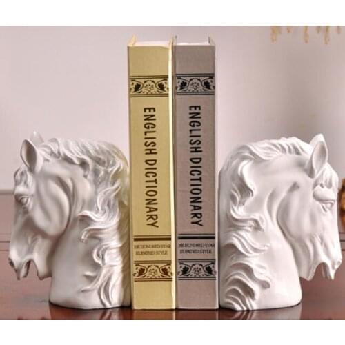Wholesale factory Shakespeare Rui of modern Chinese Horse Bookends resin decoration crafts office desktop utility library