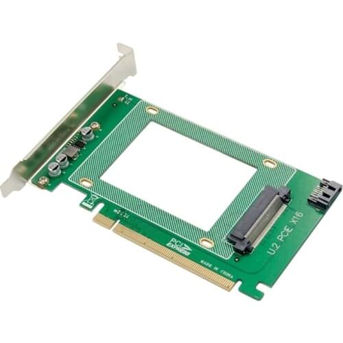PCI-E X16 U.2 Expansion Card 2.5-Inch Pcie V3.0 X16 to U.2 SFF8639 32Gt/S Solid State SSD Hard Drive Conversion Card