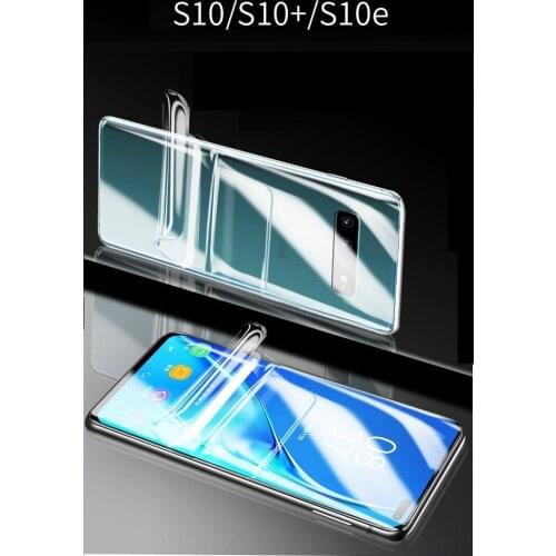 Full Cover Soft Film for Samsung S10 5G S8 S9 Plus Screen Protector Front Back For Galaxy S10e plus Note8 9 Fingerprint Unlock