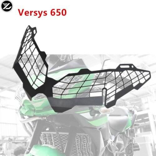 Motorcycle Headlight Guard Protector Cover Protection Grill Aluminum For KAWASAKI VRESYS 650 2011-2019 VERSYS 1000 2015-2019