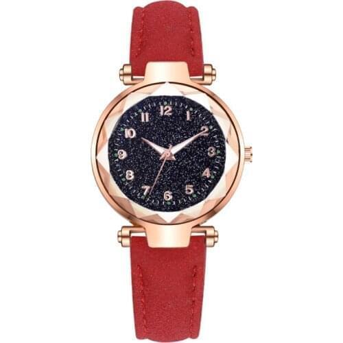 Women Watches Stylish Minimalist Star Sky Wristwatch Ladies Leather Quartz Watch Gift Relogio Masculino Relogio Feminino 2021