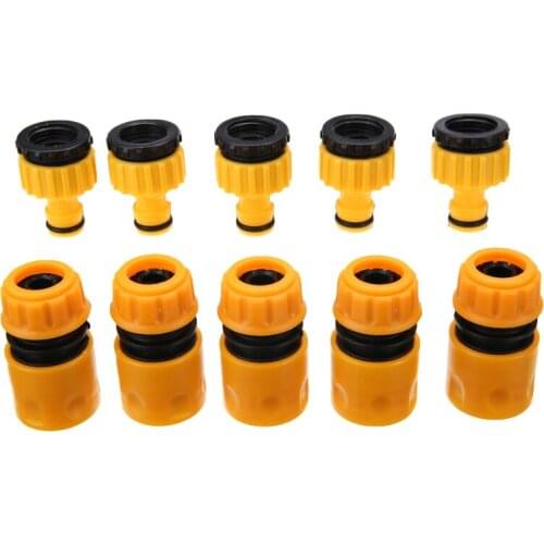 10pcs/set Garden Water Hose Pipe Tap Adapters Gardening Accessories Tap Connector & Fitting/Hosepipe for Irrigation Car Washing