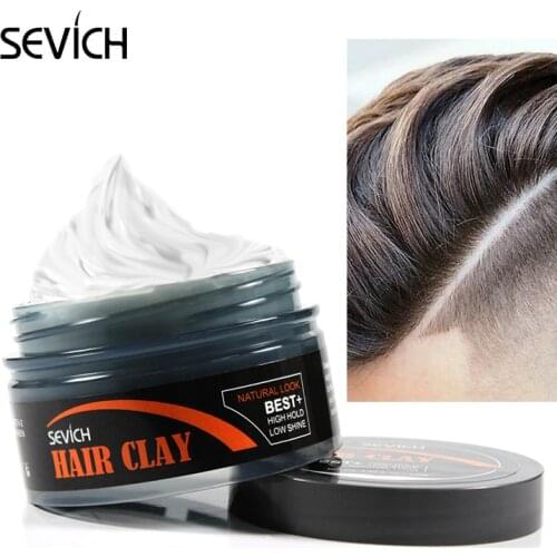 100g Hair Styling Clay Mud for Men Strong Hold Hairstyles Matte Finished Molding Cream Long Lasting Stereotype Hair Wax TSLM2
