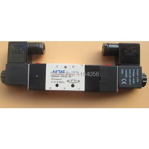 1x 1/4'' Ports 4V230C-08 DC 24V 3 Position 5 Way Air Solenoid Valve