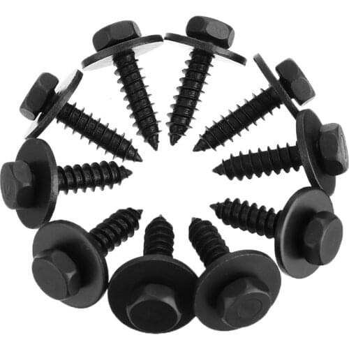 20pcs/set Metal Hex Head Self Tapping Chassis Screws Car Underbody Protection Screws For BMW For Opel For Ford