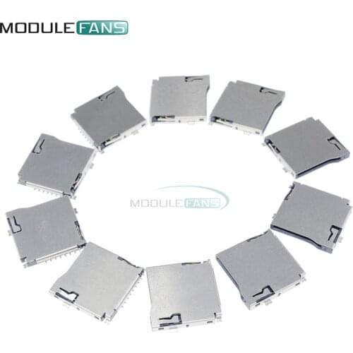 20Pcs TransFlash TF Micro Memory SD Card Self-eject Socket Plug Adapter