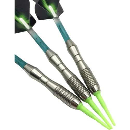 3Pcs/set Soft Tip Darts Indoor Sports Entertainment Electronic Darts Crystal Nyion Dart Board Shafts Aurora Wing Dardos