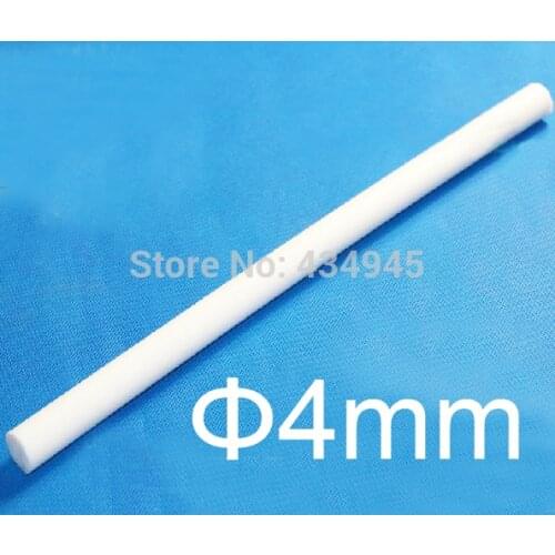 4mm diameter 50cm length Ptfe rods F4 stick polytef TFE bar,2pcs/lot New