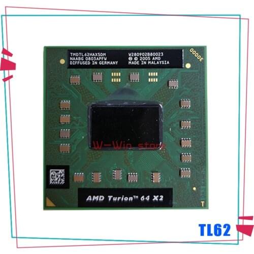 AMD Turion 64 X2 Mobile technology TL-62 TL 62 TL62 2.1 GHz Dual-Core Dual-Thread CPU Processor TMDTL62HAX5DM Socket S1