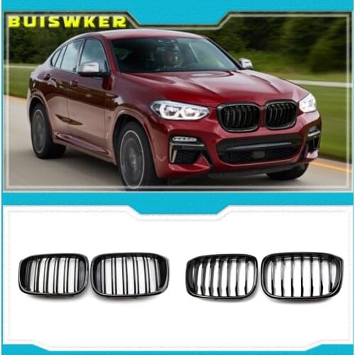 Car Front Kidney Grill For BMW3 4 X3 X4 G01 G02 G08 2018 2019 2020 Single Line 1slat Gloss Matte Black Bumper Racing Grills