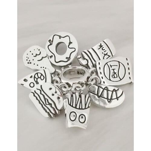 Genuine 925 Sterling Silver Stopper Spacer Charm Beads Fit Original Brand Bracelet Jewelry Vintage Bead for Jewelry Making