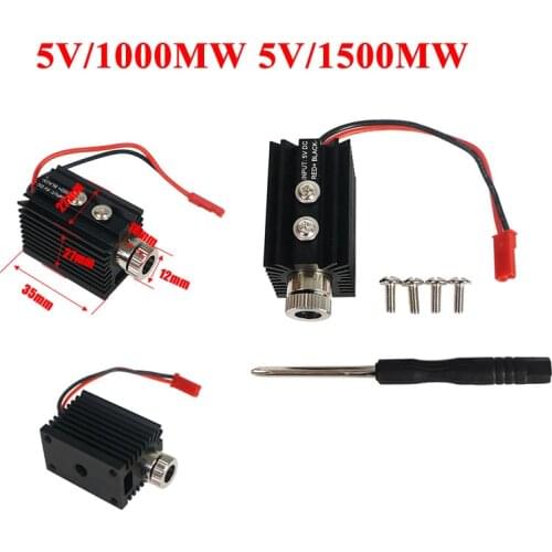 CNC laser module head 5v 1000mw 1500mw 405nm software control blue purple laser for diy cnc desktop wood laser engraving machine