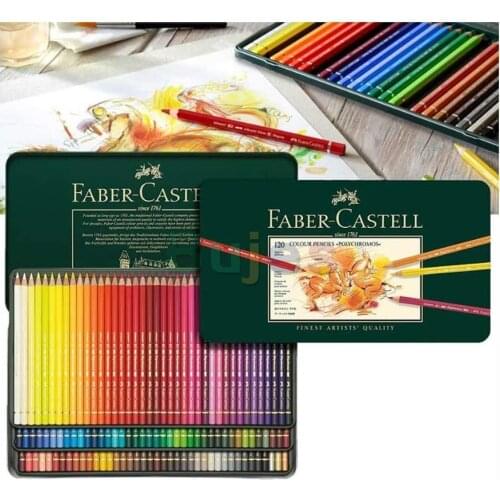 Faber-Castell Polychromos Artists' Color Pencils 120 (Tin Case),Premium Quality Colour Pencils,Coloring Illustration Painting