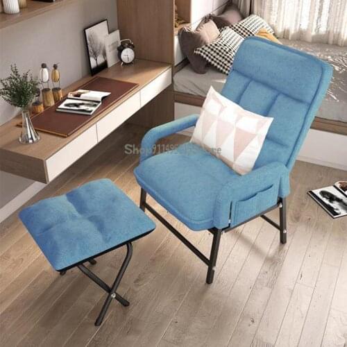 Home Computer Chair Dormitory Lazy Chair Bedroom Backrest Gaming Seat Leisure Office Study Folding Sofa Chair