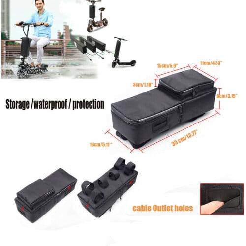 Electric Scooter Battery Bag 35x13x8cm Case Bicycle Front Waterproof Storage MTB Bike Bag Battery Controller Package Cycling