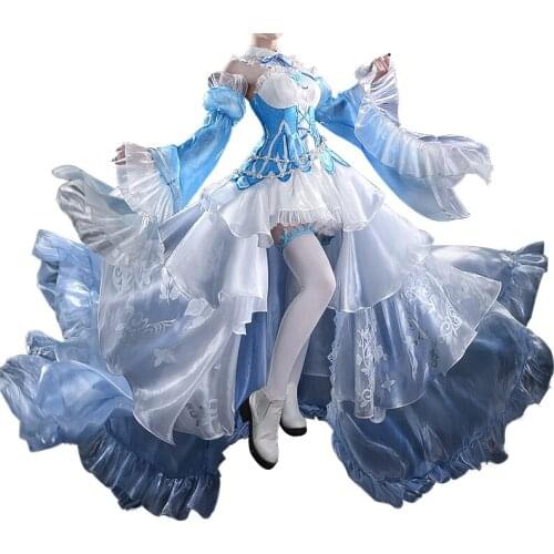 Anime Re Life World Zero Rem Cosplay Costume Full Dress Daily Women Carnival Party Uniform Brand New
